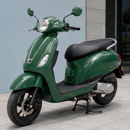 Image of WISDOM Olive Green Glossy Vehicle Wrap Vinyl High Gloss Finish Easy Apply Air-Release Weatherproof DIY Car & Motorcycle Wrap (Olive Green Glossy, 20 Inch X 12 Feet)