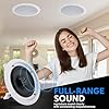 Pyle Pair 16.51cm Flush Mount In-wall In-ceiling 2-Way Home Speaker System Spring Loaded Quick Connections Dual Polypropylene Cone Polymer Tweeter Stereo Sound 200 Watts (PDIC1661RD) White #4