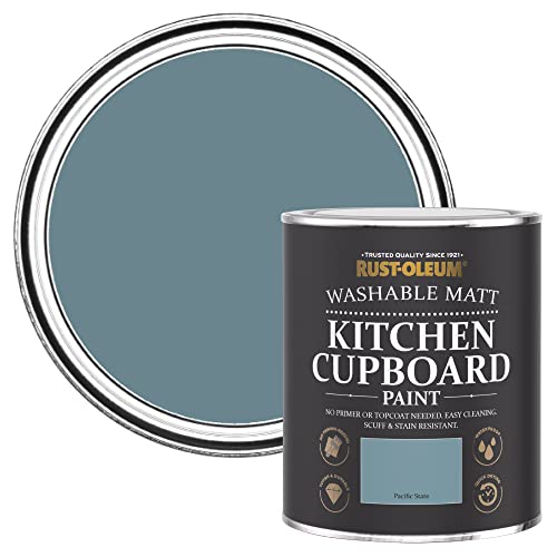 Rust-Oleum Blue Kitchen Cupboard Paint in Matt Finish - Pacific State 750ml