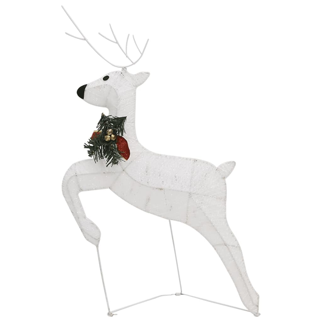 led lichterkette mini,deko lichterkette,lichterkette mit klammern für fotos,Rentier mit Schlitten Weihnachtsdekoration 100LEDs Outdoor WeißGeeignet für Patio, Schlafzimmer, Wohnzimmer, Weihnachten