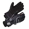 SKYDEER Waterproof Deerskin Suede Leather Ski Gloves for Snowboarding, Skiing, Ice Fishing, Snowmobile, Ice Skating, Hiking, Kayaking, Large
