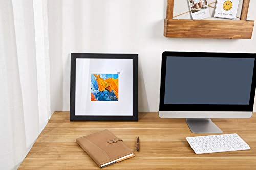 Kiera Grace Matted Classic Langford Picture Frame, 14" X 14", Black #TOP5