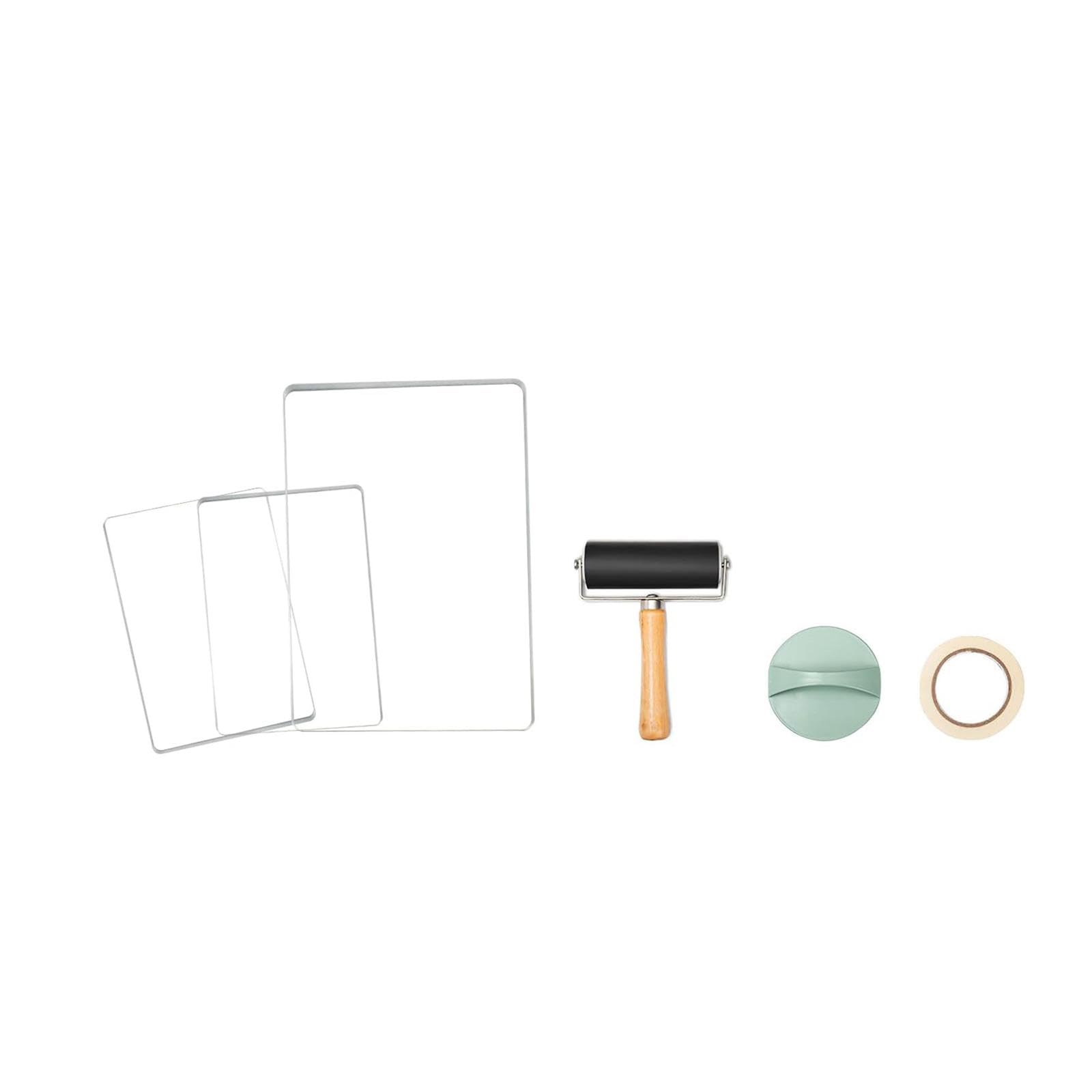 Kit de Placa de Impresión en Gel, Impermeable, Reutilizable, para Diario, Scrapbooking, Hogar.