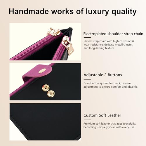 Image of Travelambo Leather Wallets for Women Slim RFID Blocking Bifold Credit Card Holder Wallet