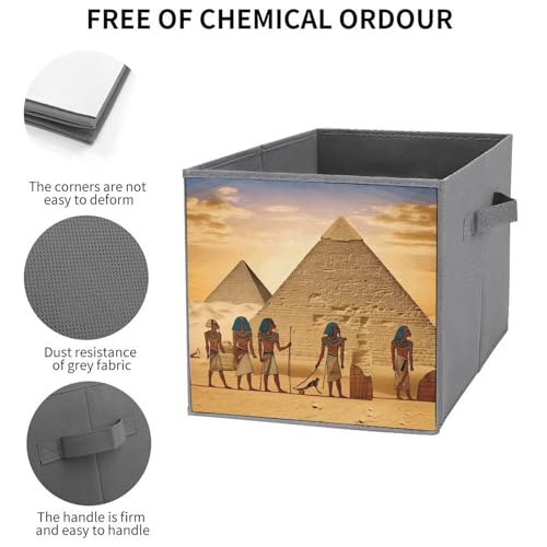 Boîtes de rangement pliables d'une élégance intemporelle pour étagères - 4