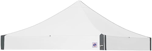 Miniatura 2 de E-Z UP Eclipse - Toldo de refugio instantáneo, 10 x 10 pies, marco de acero blanco y parte superior blanca de grado profesional