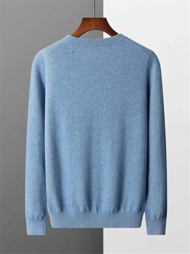 Men's Pullover Sweater Basic O-Neck Long Sleeve Slim Fit Casual Soft Knit Sweaters3