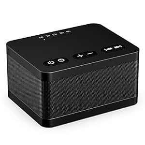 Sound Machine White Noise Machine with 30 Soothing Sounds 36 Levels Volume 5 Timers and Memory Function Effectively Blocks Noise Ideal Sleep Machine for Baby Kids Adults… (Black)