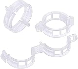 【Material de alta calidad】 Los clips para plantas están hechos de plástico PP duradero, resistente a altas temperaturas, fuerte dureza, los clips para plantas sujetan los tallos y las plántulas de forma segura para soportar las estacas, se pueden usar repetida y continuamente.