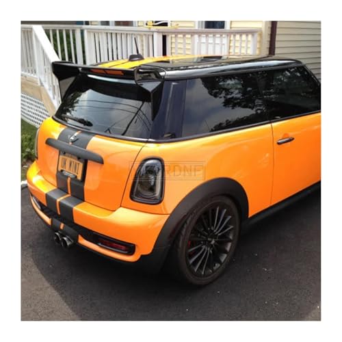 BMW Mini Cooper 06-13 R56 Ver.2.11/2.12 タイプB JCWスタイル カーボンファイバー FRP ルーフスポイラー リアウィング 外装ボディキットに適合(Black)