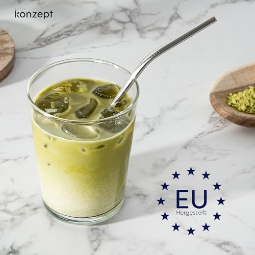 Miniatura 6 de Konzept Juego De 12 Vasos Apilables Grandes De 500 Ml, Fabricados En La Ue, Aptos Para Lavavajillas, Sin Plomo, Ideales Para Agua, Zumos Y Bebidas Heladas