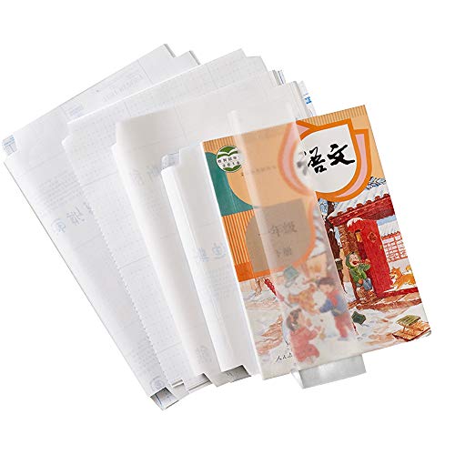 YJSD Chaqueta Transparente para Libros de Texto, Protector de película Adhesiva para Libros de Ejercicios, Impermeable, para Libros, Papeles, Documentos, protección contra el Polvo de Las lágrimas