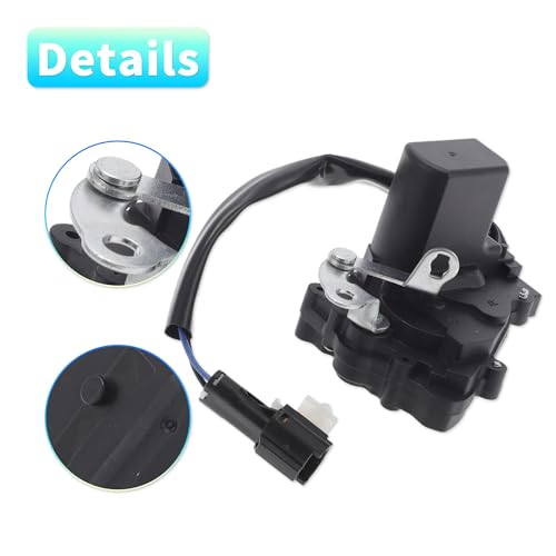 Image of X AUTOHAUX Replacement Rear Right Passenger Side Power Door Lock Actuator Motor with Cable for Kia Sorento 2003-2008 Door Latch Actuator Assembly Replace No.957463E000 Black