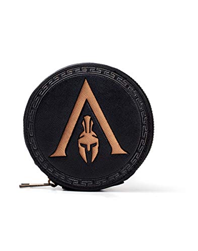Assassin’s Creed Assassin’s Creed Odyssey – Greek Helmet Logo Premium Coin Purse Black, Schwarz, Einheitsgröße, Schwarz, Einheitsgröße, Schwarz, one Size