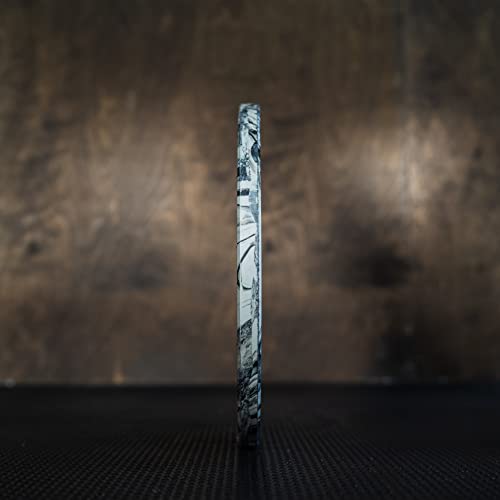 Fringe Sport Savage Tie-Dye Tiger Stripe 10 Lb Color Bumper Plates Set | Durable Gray Rubber Weight Plates Sets For Home Gym With Dead Bounce | Barbell Plates For Weight Lifting And Strength Training #TOP4