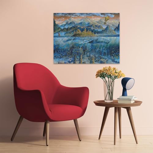 Ravensburger Puzzle 2000 pièces Puzzle Adultes Dès Sage Baleine Trompe 'œil et Art Puzzle de qualité Premium fabriqué en Europe 16464 - vue 5