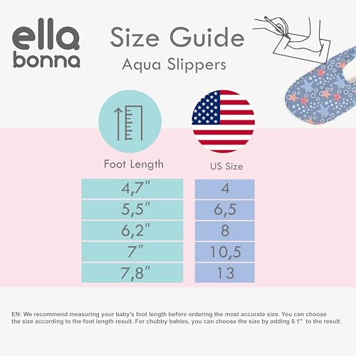 Ella Bonna Baby Water Shoes Quick Dry Girls Boys Sea Slippers Infant Beach Pool Socks Toddler Swim Aqua Months2