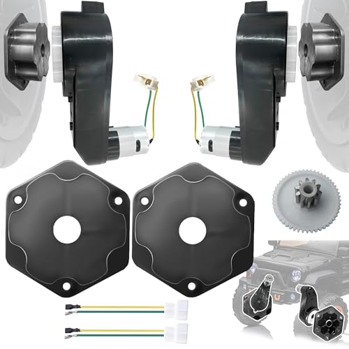 2Pack 24V RS555 12000RPM High Torque Drive Motor Gearbox for Power Wheels Motor Upgrade,30V 36V High Speed Motors Gearbox Conversion Kit for Kids Ride on Toys Car Replacement Parts,Free Coupler