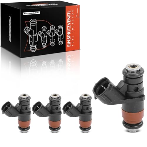Frankberg 4 inyectores de válvula de inyección compatible con Golf IV 1J1 1.6L 2004-2005 B.o.r.a 1J2 1.6L 2002-2005 Ibiza II 6K1 1.4L 1997-2002 Replace# A2C59513166