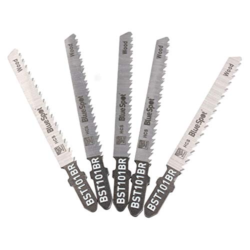 Reverse Tooth Jigsaw Blades with T Shank for Cutting Wood Plastics 10 TPI 5pk