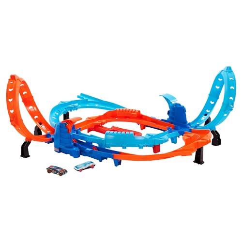 Hot Wheels Ultra Hots juego de pista con 2 carros escala 1:64 miniatura 6