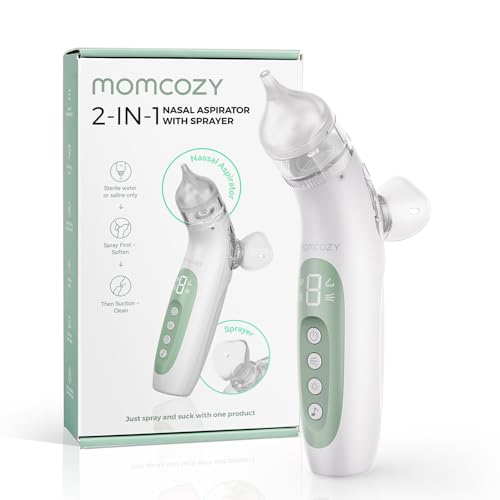 Momcozy BN07 mouche bebe electrique 2-en-1 avec fonction de pulvérisation,