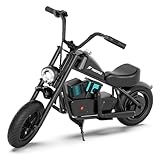 Adventure Ready: Equipped with 12-inch air-filled tires, this electric motorcycle provides a smooth and stable ride across various terrains, from pavement to grass. Power-Packed Performance: The 120W motor and 111Wh lithium battery offer long-lasting...