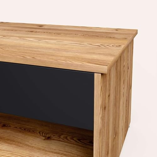 Image of Interio by Godrej Jaxon Compact Lift-Top Coffee Table with Hidden Storage, 1-Year Warranty, Remini Walnut