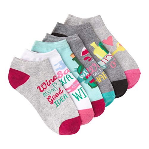 Image of K. Bell women's Fun Food & Drink Low Cut Socks - 6 Pairs - Cool & Cute Novelty Gifts