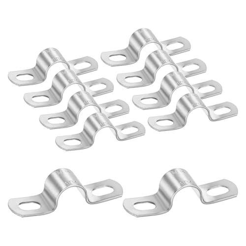 M METERXITY 10�p�b�N�̃R���W�b�g�N�����v�A1/2" 304�X�e�����X�|�����p�C�v�X�g���b�vM12 U�T�|�[�g�p�C�v�N�����v�A�z��/�R���W�b�g/���C��/�p�C�v�p2�̌��t���A�w�r�[�f���[�e�BU���ǃe���V�����N���b�v