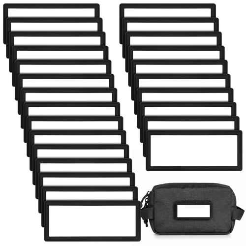 Locmeo Tactical PVC Writable Name Patches, White, 3.5 Inch, Classic
