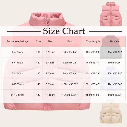 Baby Toddler Boys Girls Winter Vest Sleeveless Quilted Puffer Jacket Coat Warm Padded Vest Child Kids Outerwear3