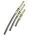 3-Piece Samurai Sword Set, Long, Medium & Short Sizes, Multi-Function Decoration & Training, Made with 1060/1065 Steel, Includes Stand