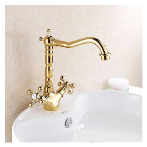 Robinet de lavabo anti-éclaboussures en laiton avec bec orientable