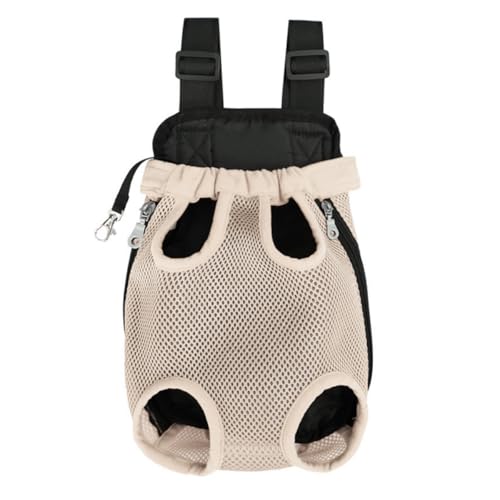 Dog Carrier Backpack, Legs Out Front-facing Dog Carrier Backpack, Adjustable Pet Front Chest Carrier for Travel, Hands-Free Rucksack Bag with Tail Hole For Dogs Puppies Outdoor Traveling Hiking