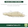 Garden Winds Durable 350 Replacement Canopy Top Compatible with Callimont Park Swing Models RUS4239, RUS4239-WM - Beige