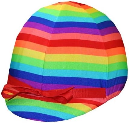 Equestrian Riding Helmet Cover – Rainbow Stripe Equestrian Riding Helmet Cover – Rainbow Stripe