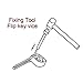AUOKAY Car Flip Key Vice Fixing Pin Remove Tool for Car Door Key Repair The Key Repair
