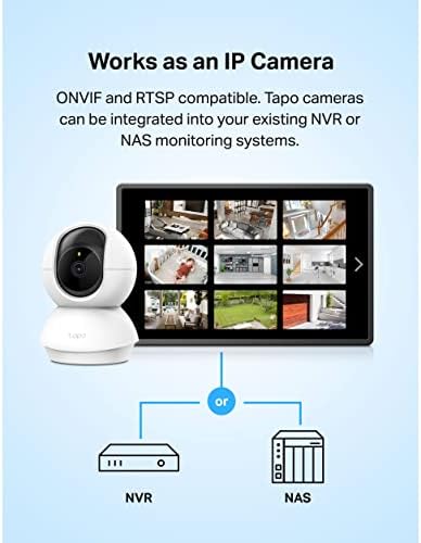 TP-Link Tapo 2K Pan/Tilt Indoor Security WiFi Camera, Baby & Pet Camera w/ 360° Motion Tracking, 2-Way Audio, Night Vision, Cloud & Local Storage (Up to 256 GB), Works w/Alexa & Google (Tapo C210) — view 6