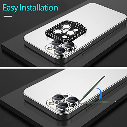 Image of GRIPP 3in1 Focal Camera Lens Protector for iPhone 14 Pro, iPhone 14 Pro Max, Aluminium Alloy Ring, Ultra-Clear HD Glass, Scratch-Resistant, Case Friendly, Easy Install - Dark Grey