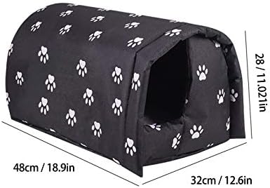 Outdoor Pet House Cat Kennel PVC Waterproof Warm Pet Shelter For Indoors Or Outdoors, S/M/L/XL