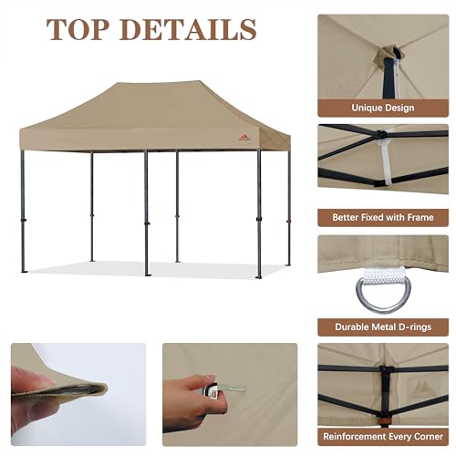 Image of SCOCANOPY Khaki Commercial 10x20 Canopy Replacement Top