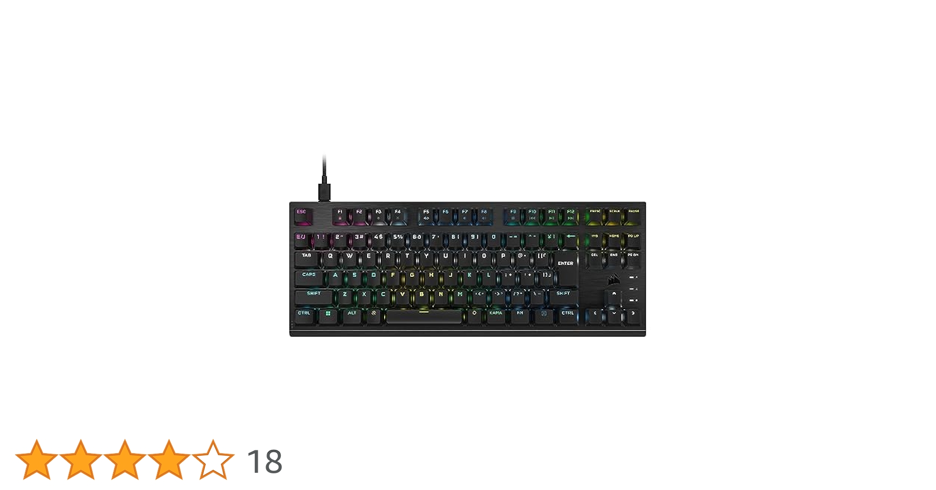 Amazon.co.jp: Corsair K60 PRO TKL RGB ゲーミングキーボード