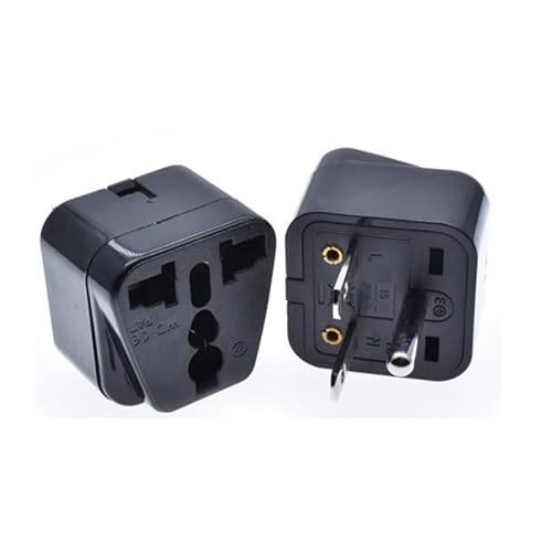 Tekit Black Nema 6-15P Universal Plug Adapter 110-250V 15A,Universal World To North American Us Nema 6-15P Electrical Plug Adapter Converter (6-15P Black) #TOP7