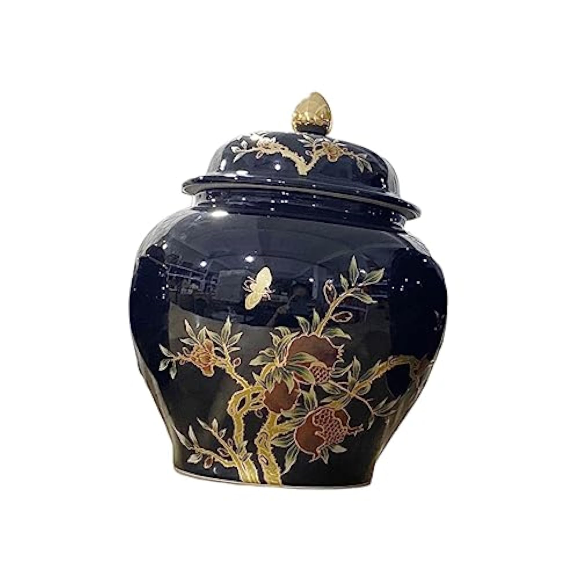 Ceramic Ginger Jar Storage, Decorative Ornament
