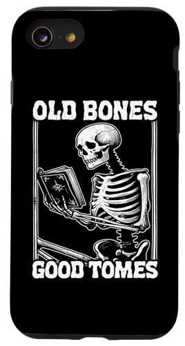 Old Bones Good Tomes Book Lover Bookworm �X�P���g���u�b�N �X�}�z�P�[�X iPhone SE (2020) / 7 / 8 �p