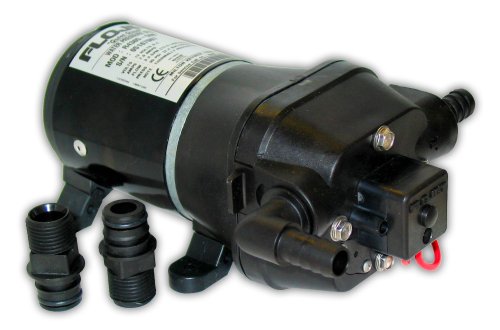 Flojet 04405143A Quad DC Water System Pump, Bypass Included, 12 Volt, 3.3 GPM , Black