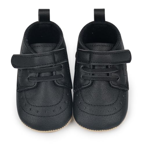 Image of Baby Boys Girls Sneakers Toddler Non-Slip Soft Rubber Sole First Walking Shoes Infant Newborn Crib Dress Shoes