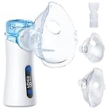 Nebulizer for Adults and Kids, Portable Handheld Nebulizer, with LED Display, Adjustable Modes, USB-C Rechargeable Mesh Nebulizer, Silent Operation, Suitable for Home, Office and Travel