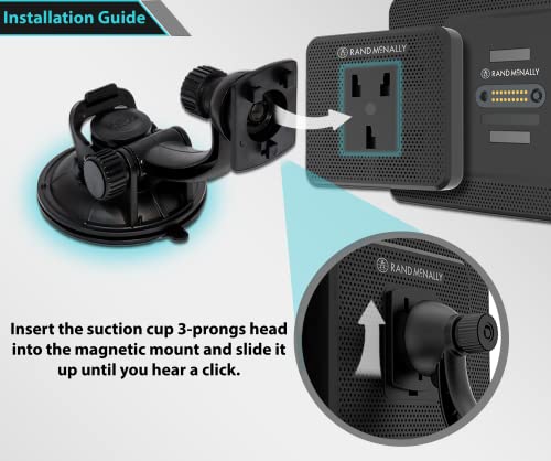 Ramtech Car Truck Windshield Suction Cup Mount Holder For Tablet Gps For Rand Mcnally Overdryve 7/8 Pro Truck Gps, Overdryve 7/7C Car Tablet Gps, Overdryve 7 Rv, Tnd Tablet 85 Gps, Tnd 740 750, Scmo #TOP3